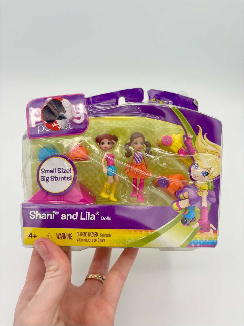 NEW Polly Pocket Shani And Lila Dolls Skateboarding 2010 Toys Playset In Box